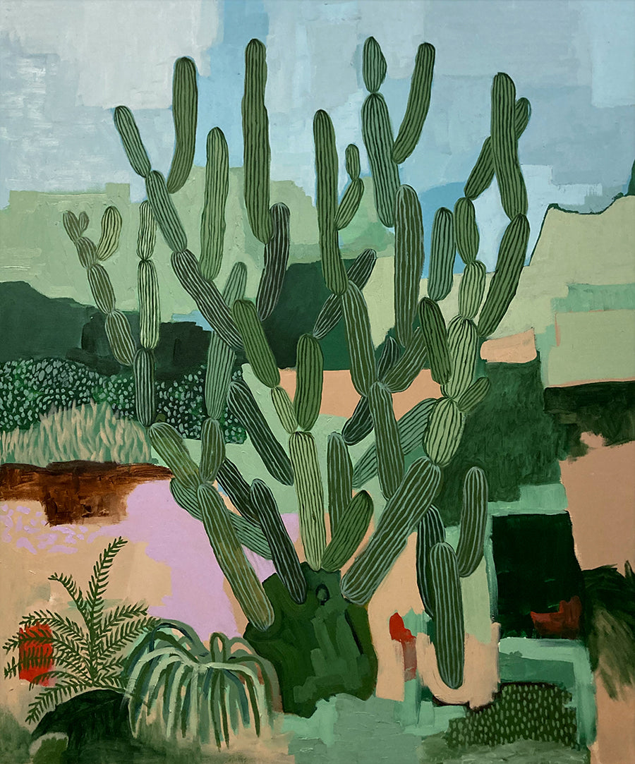&quot;Cactus&quot; | Acrylic paint and oil on canvas | 120x100 cm | Paulo Albuquerque | 2023