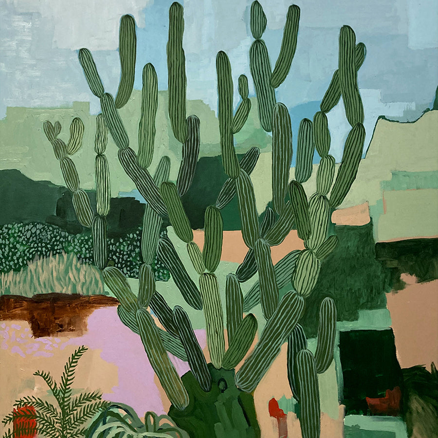 &quot;Cactus&quot; | Acrylic paint and oil on canvas | 120x100 cm | Paulo Albuquerque | 2023