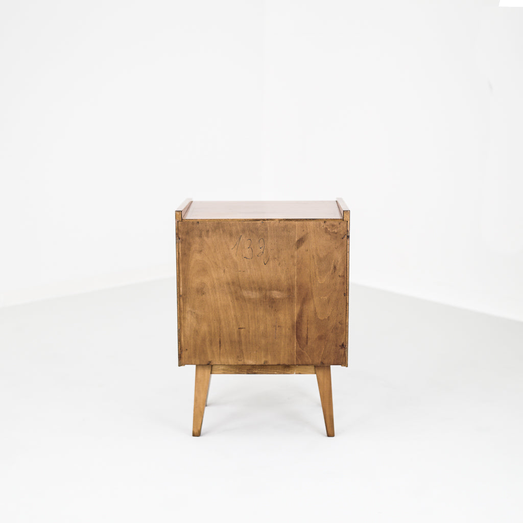 Mid-Century Modern Walnut Nightstand | Germany | 1950s