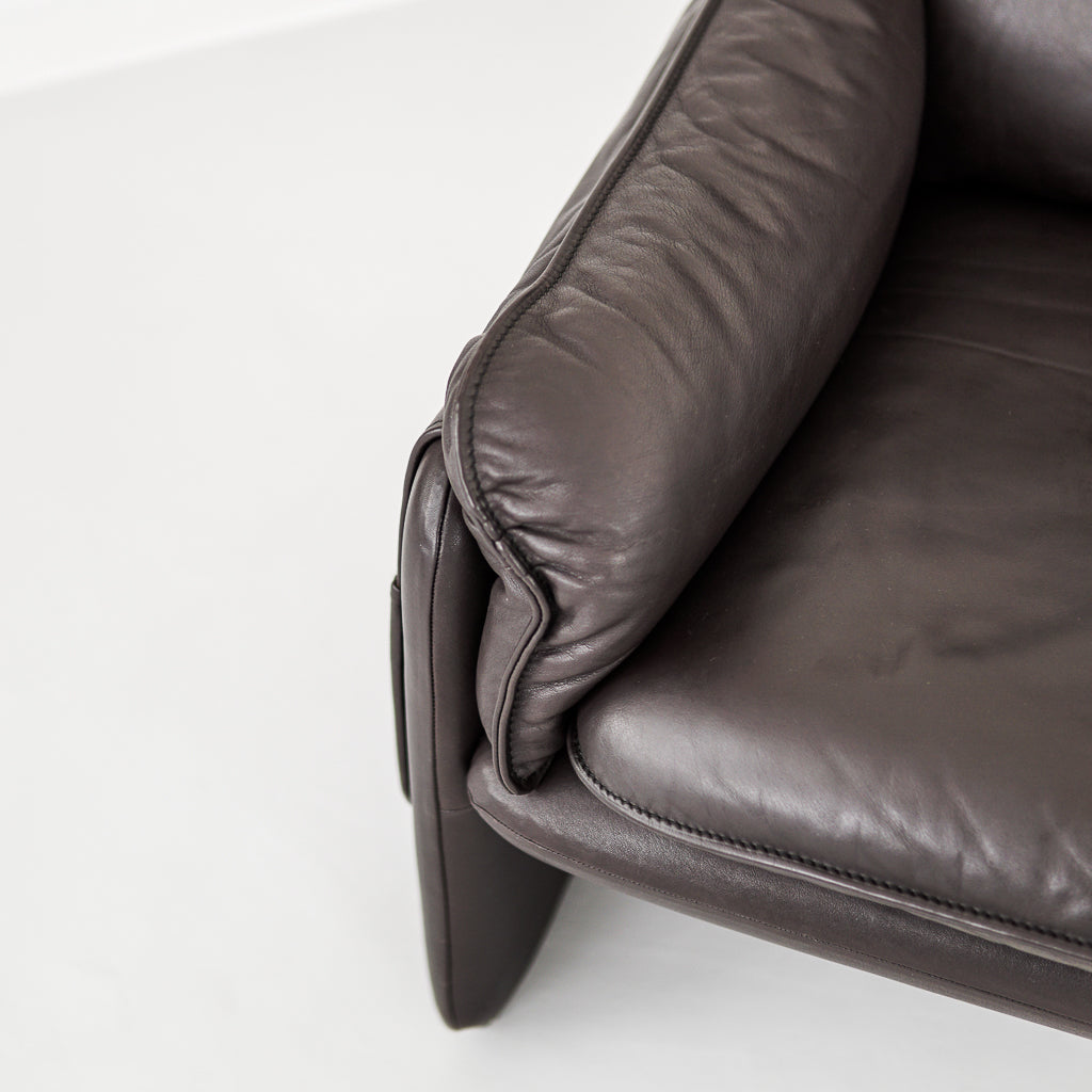Two Seat Leather Sofa | Model DS61 | De Sede | Switzerland | 1970s