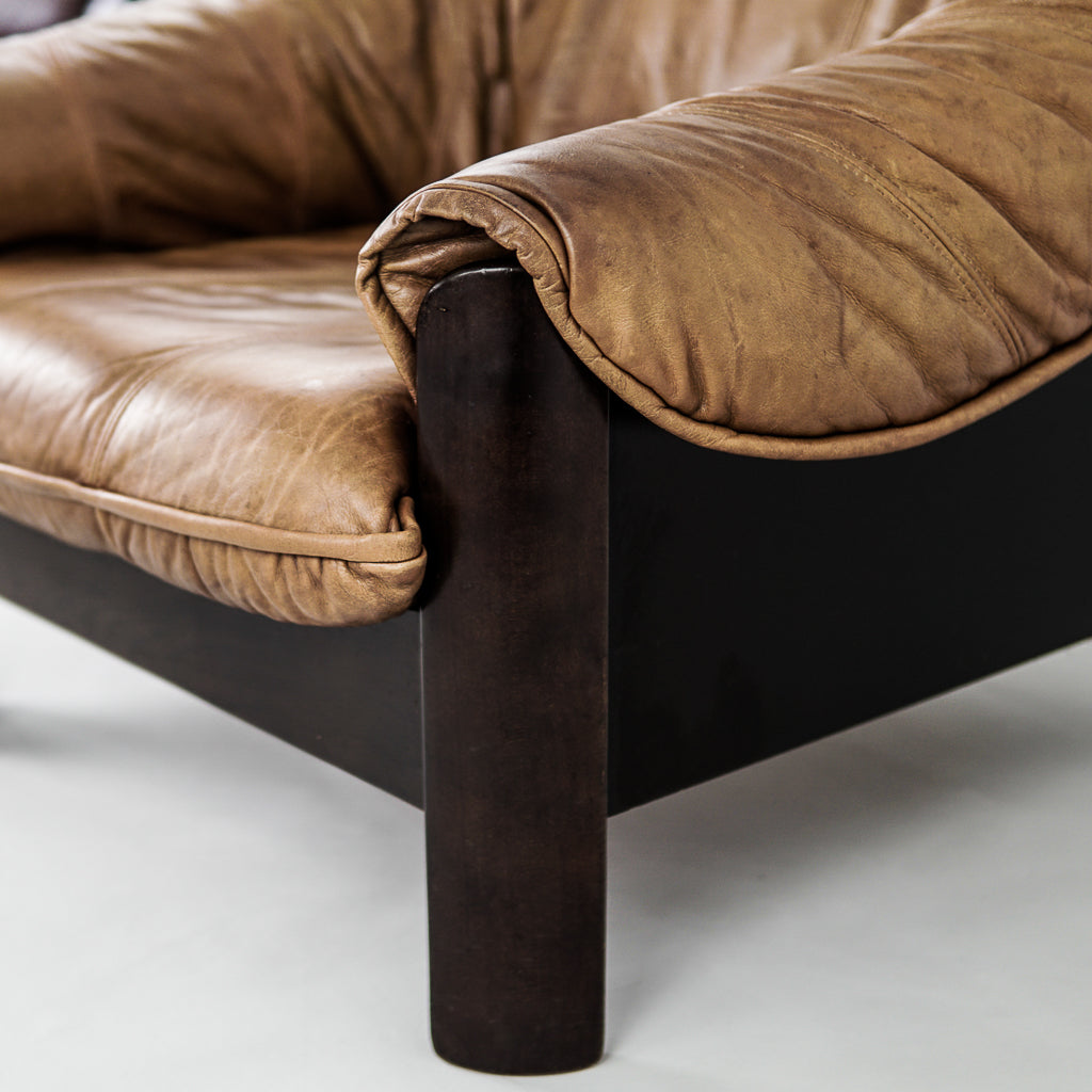 Scandinavian Living Room Leather Armchair Sofa | 1 Seat
