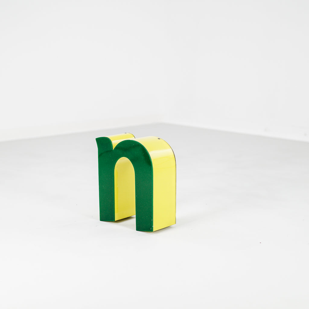 Yellow and green letters | Austria | 1970s