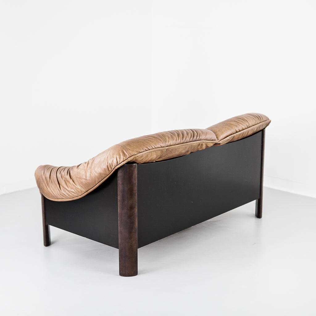 Scandinavian Living Room Leather Sofa | 2 Seat