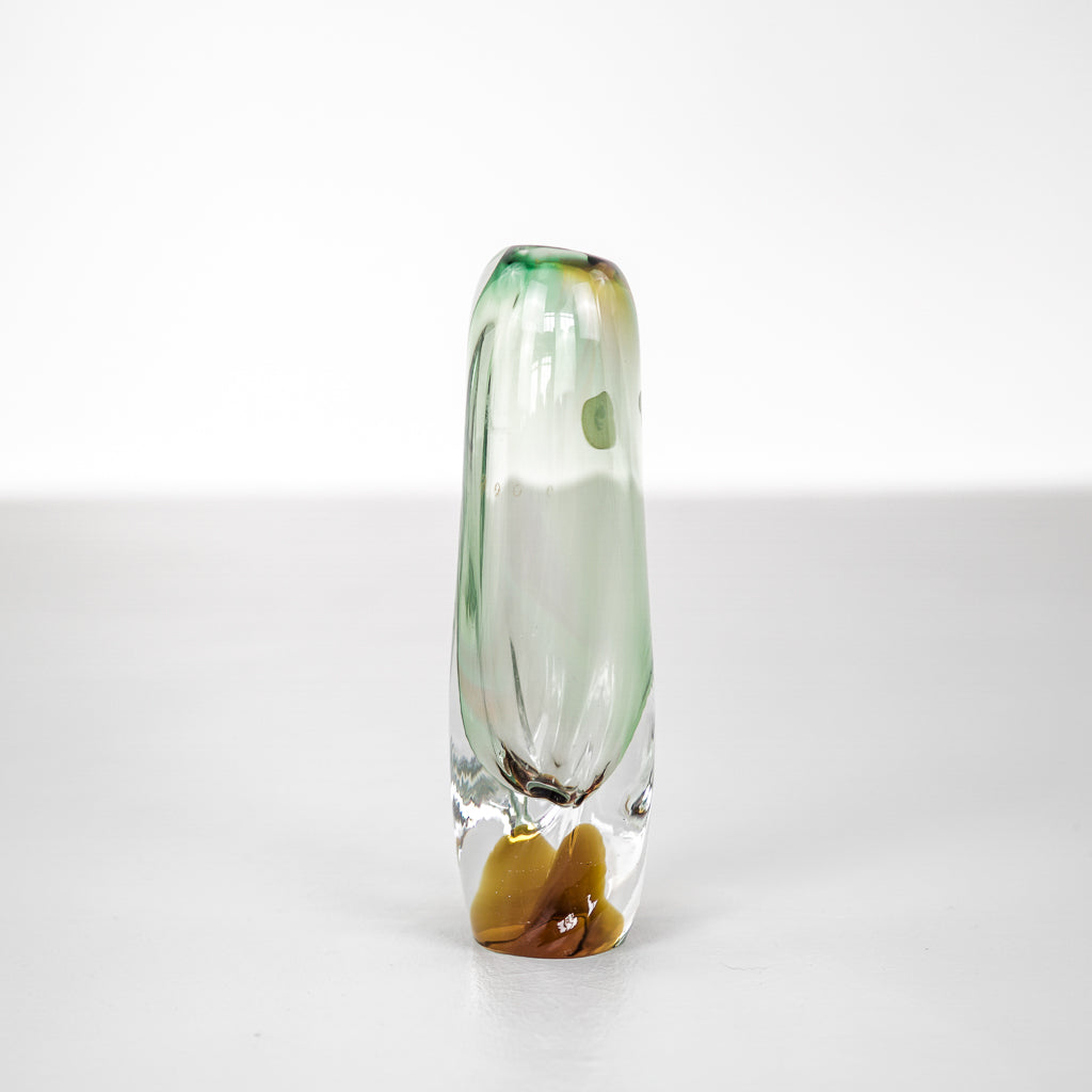 Rare Bohemian glass vase by Josef shops Hospodka 1960's