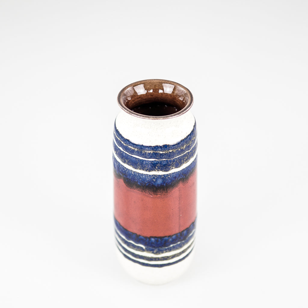 Scheurich Keramik 206-27 Striped | West Germany | 1970&#39;s
