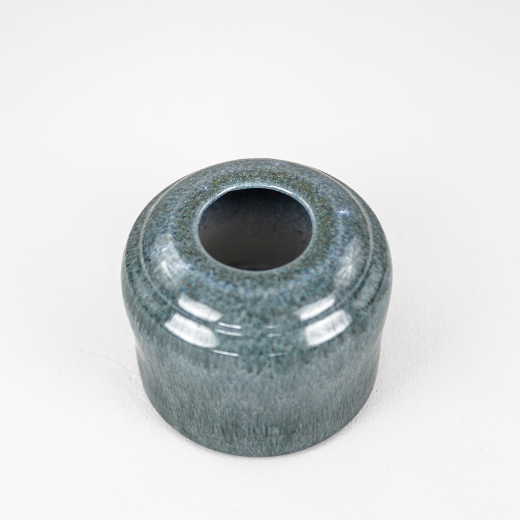 Steuler Keramik | Vintage Green Blue Fat Lava Vase 236/13 | West Germany | 1970&#39;s