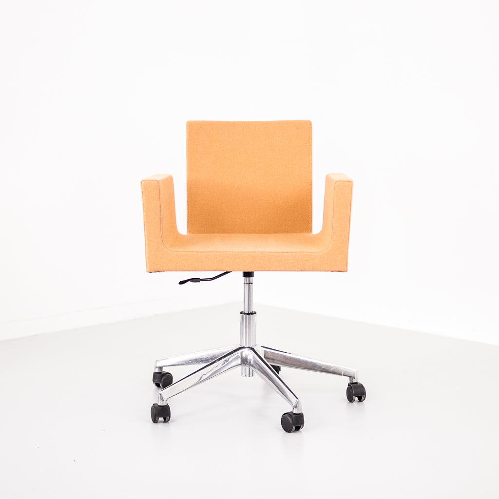 Orange office style armchair Victoria ST33 | Nowy Styl group | Poland | 2000s