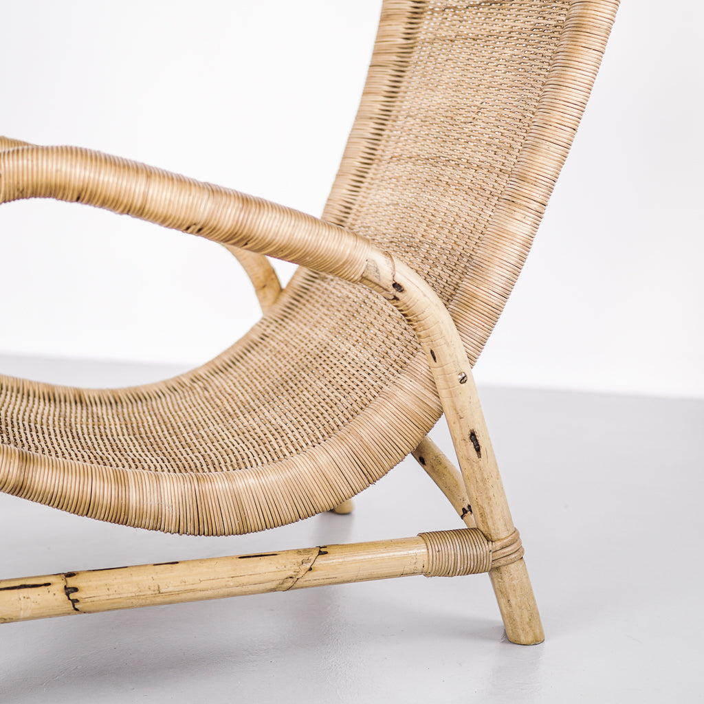 Rattan Lounge Chair | Arco Schutzmarke | Germany | 1960s