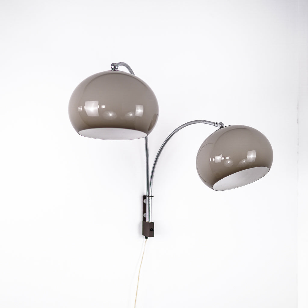Two Mushrooms Wall Lamp | Dijkstra Lampen | Netherlands | 1960s