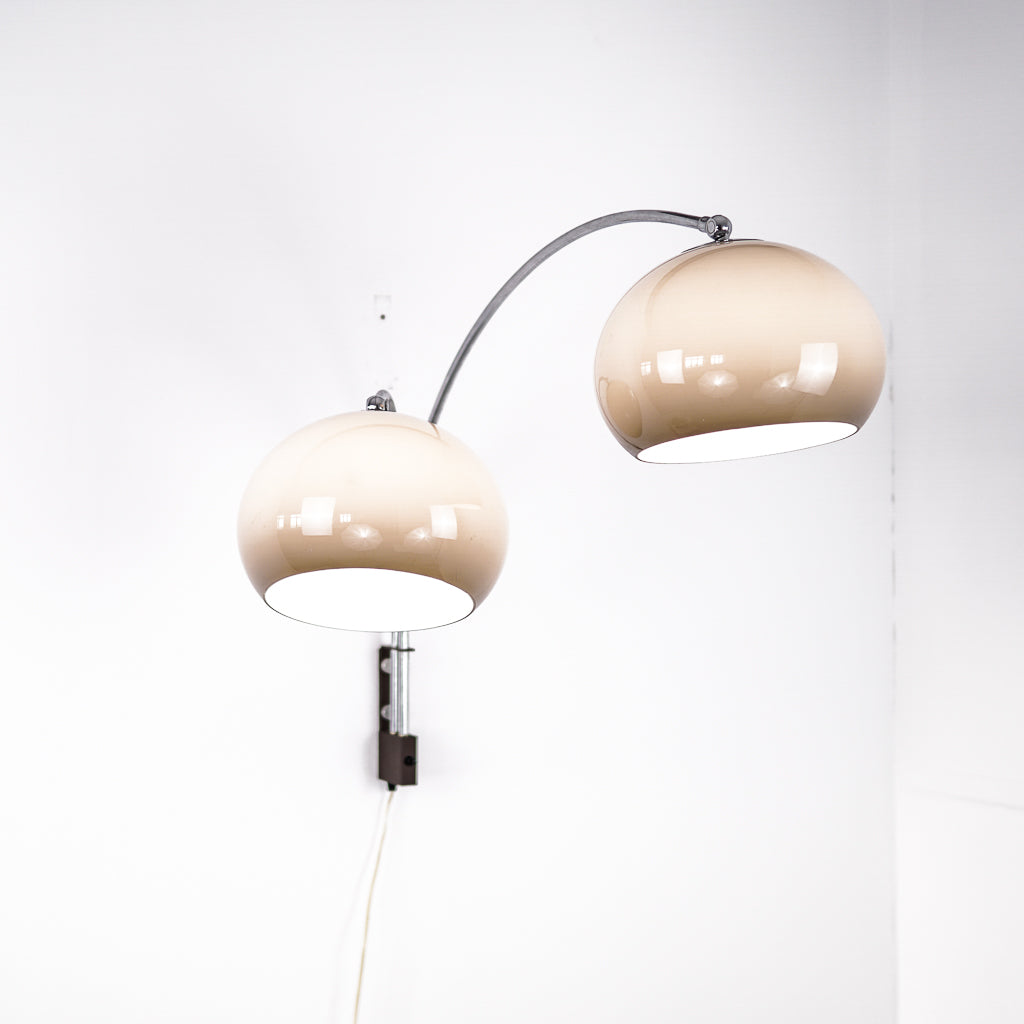 Two Mushrooms Wall Lamp | Dijkstra Lampen | Netherlands | 1960s