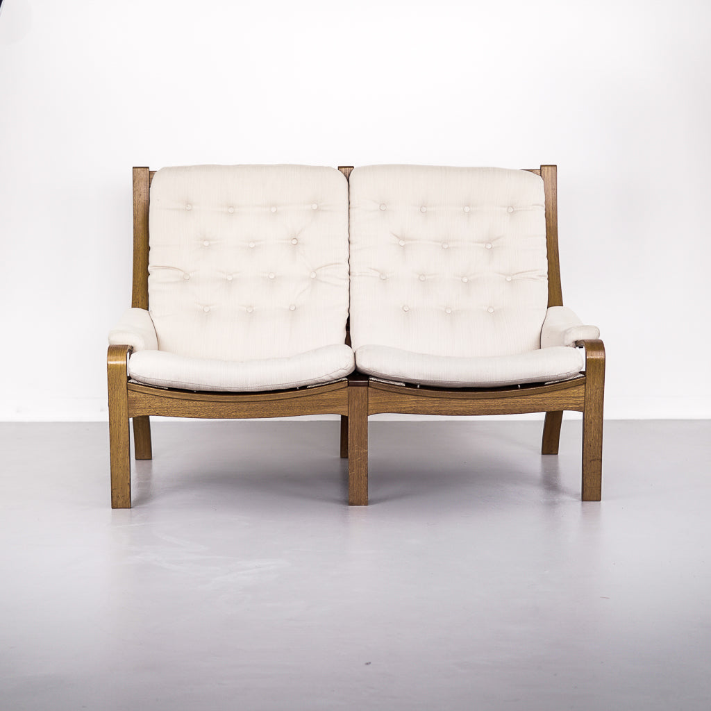 Two Seat Sofa and Footrest Stool | Denmark | 1970s