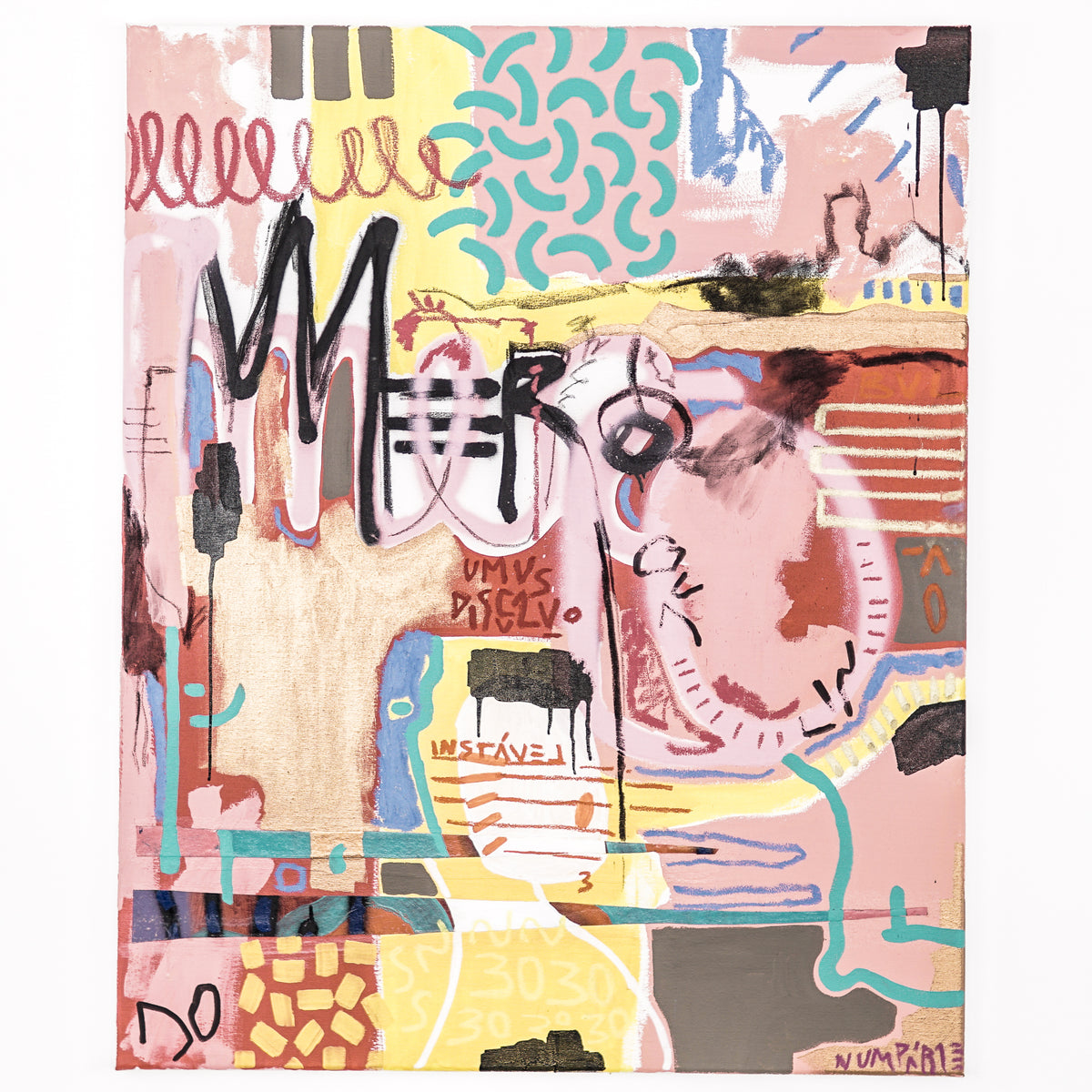 Ana Malta | MEROMECO | 2021 | Mixed media on Canvas | 80 x 100 cm