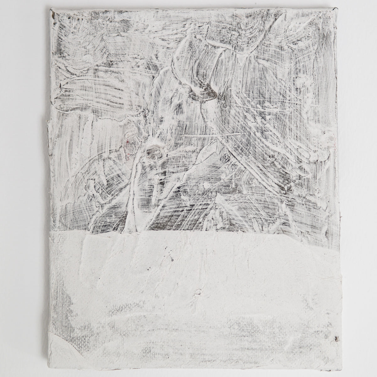 Ana Moraes | sem título IV,2021 | 20x25 cm | Acrílico, tinta spray, silicone e papel sobre tela