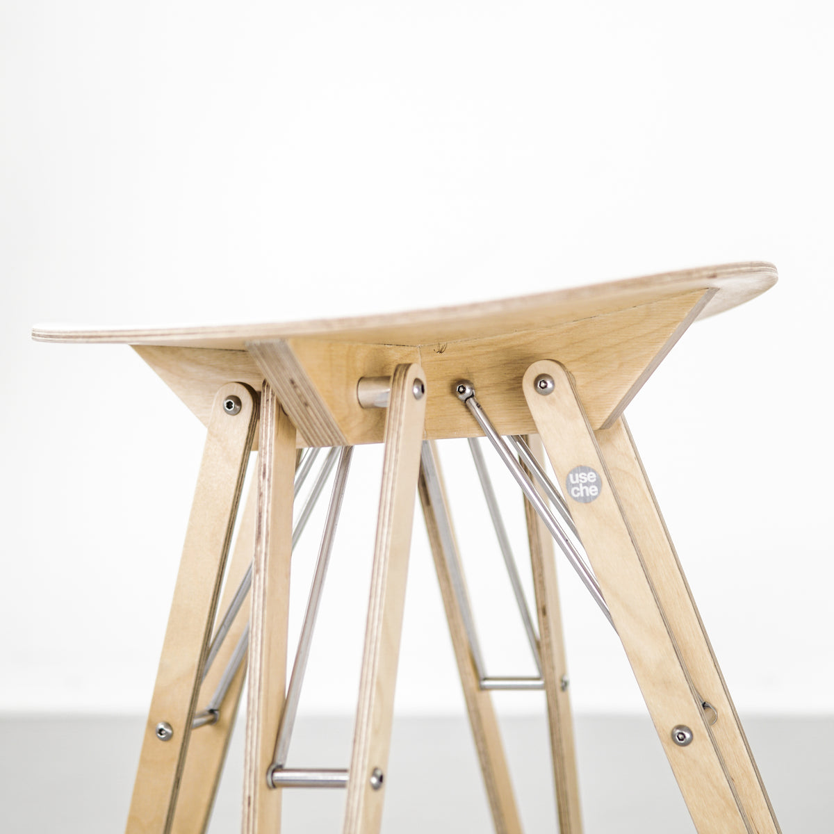 Contemporary Wood Stool | FLEXUS Stool | Pedro Useche