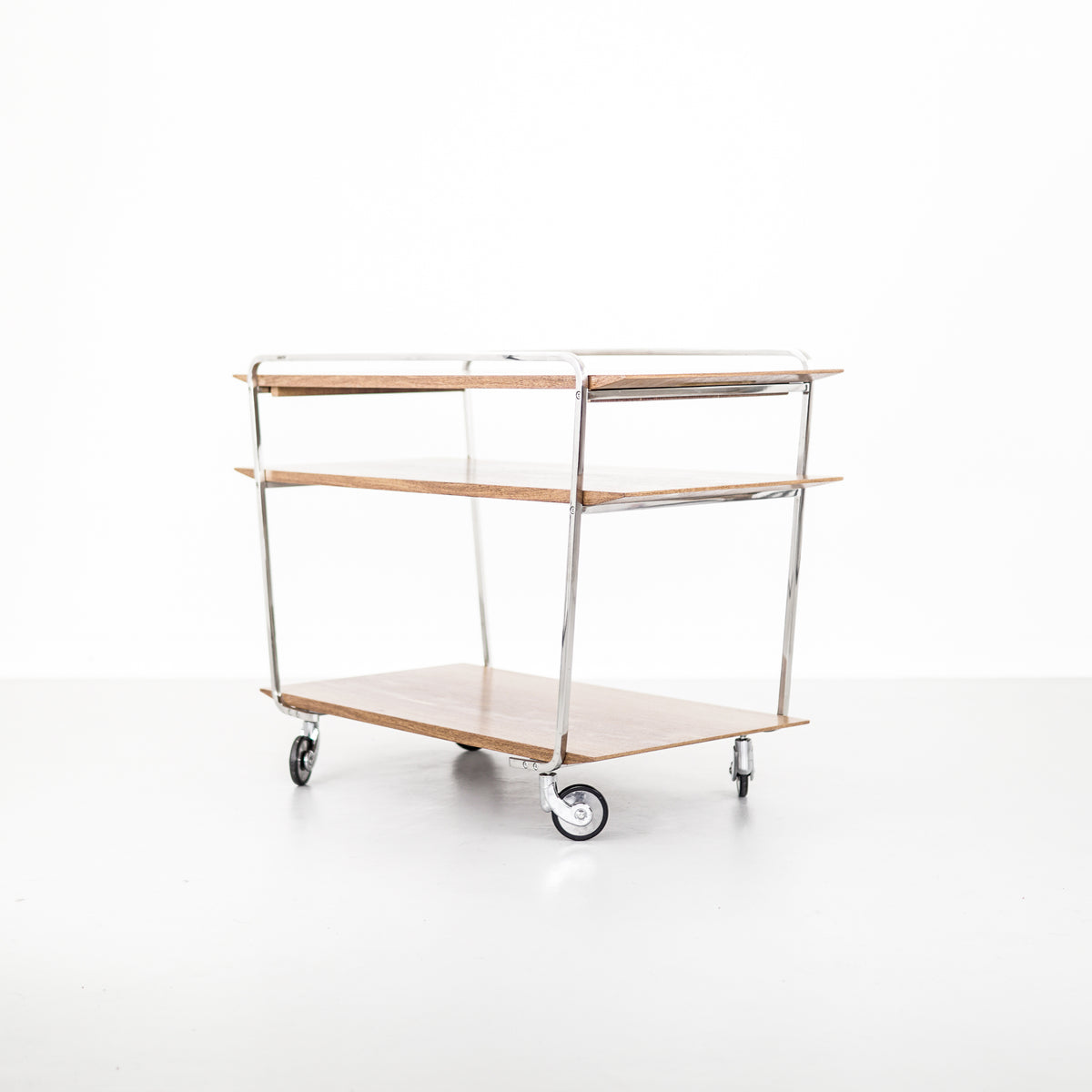 Wooden Bar Cart on Wheels | Tea Caddy GOITACA | Pedro Useche