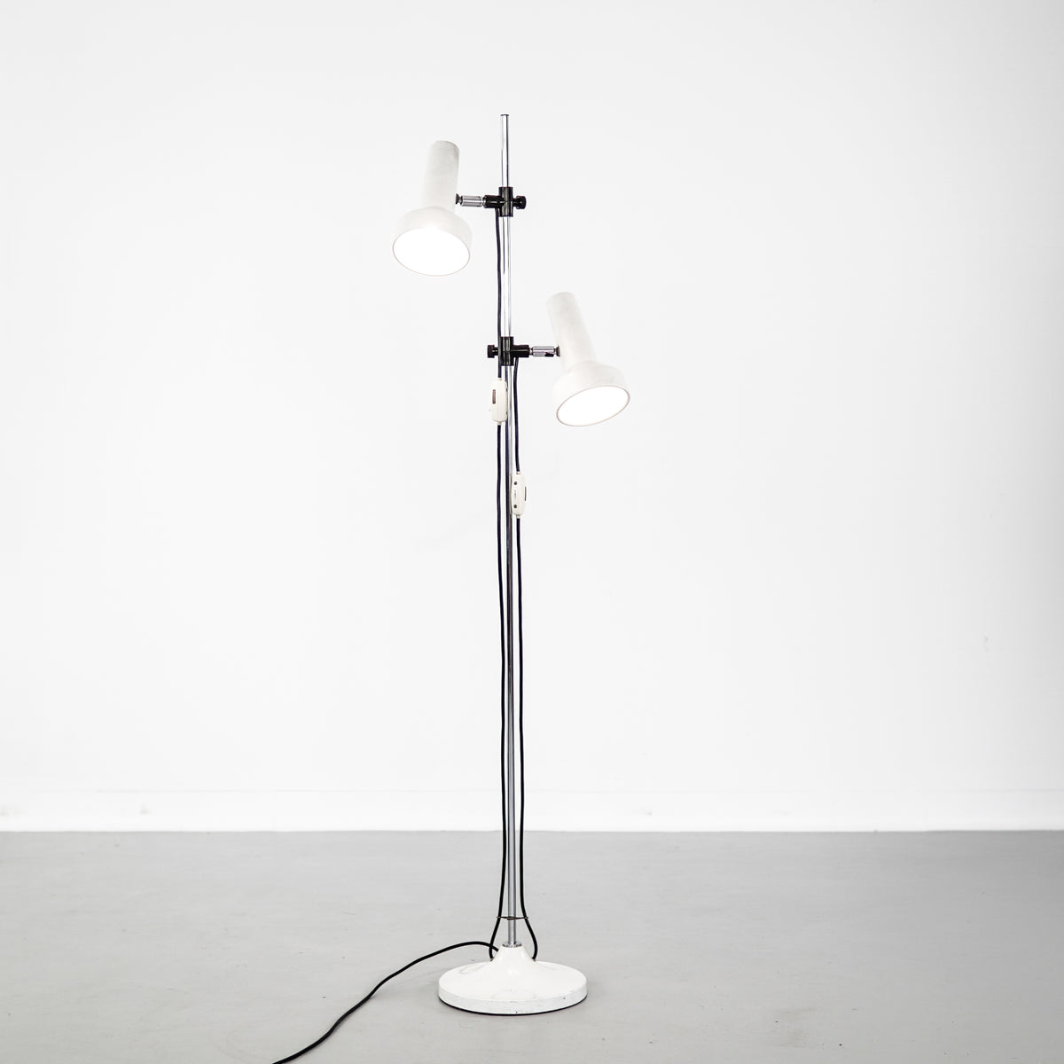White Floor Lamp - two lamps | France | 1990&#39;s