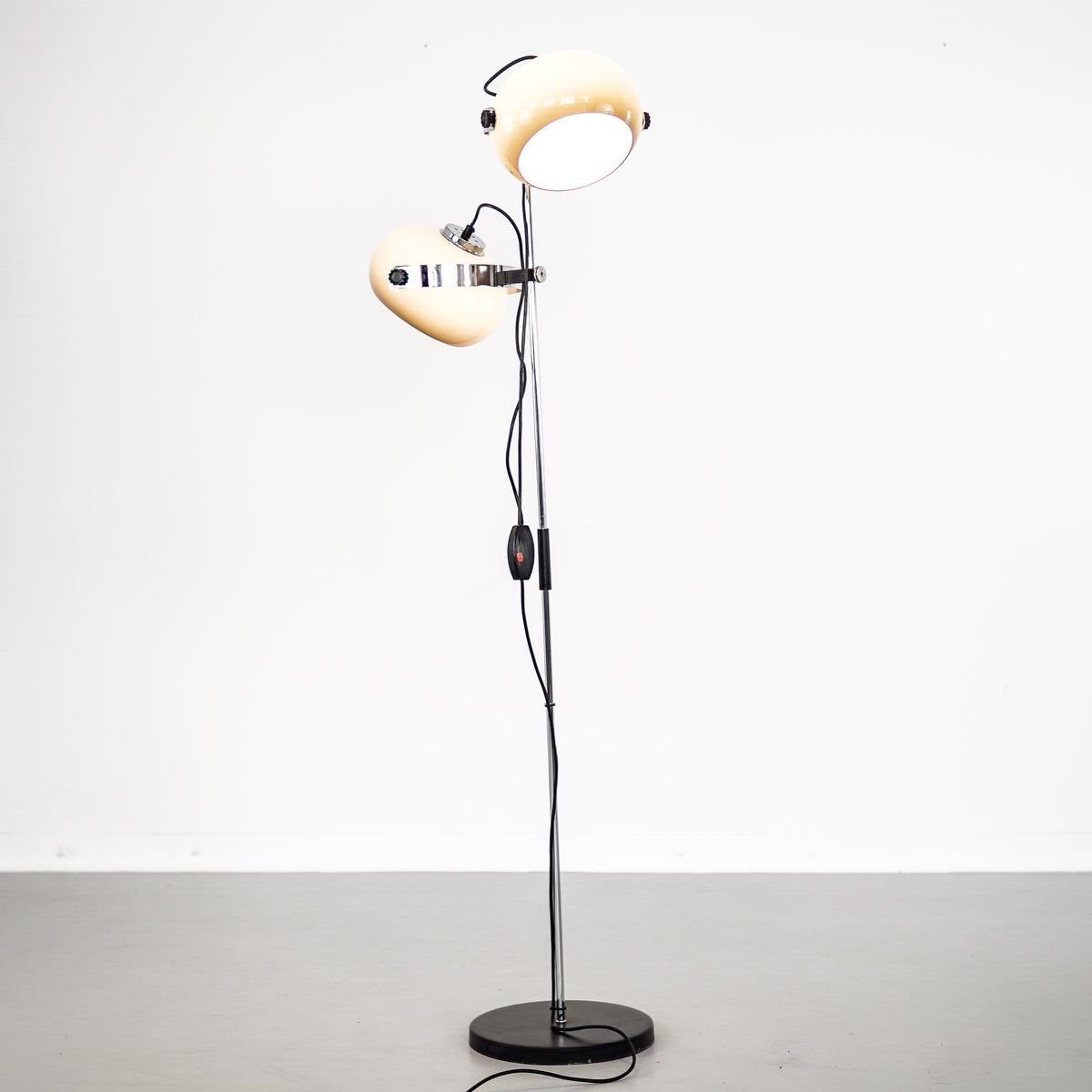 Dykstra Floor Two Lamps | Smoked Tan | 1970&#39;s | Netherlands