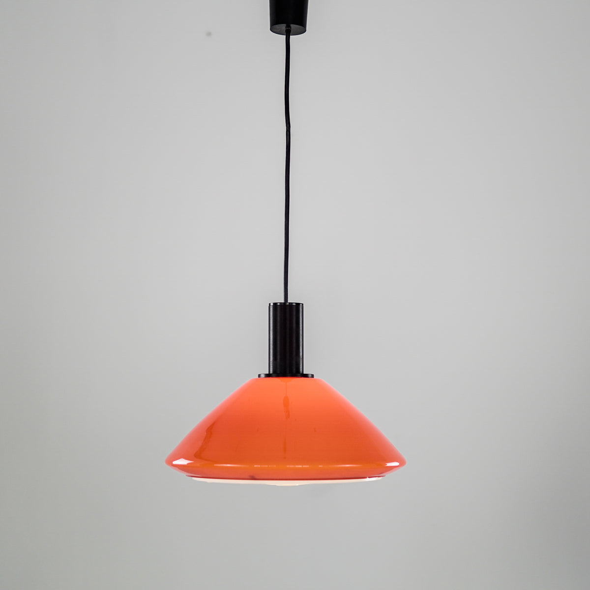 Red Glass Ceiling Lamp | Germany | 1970&#39;s