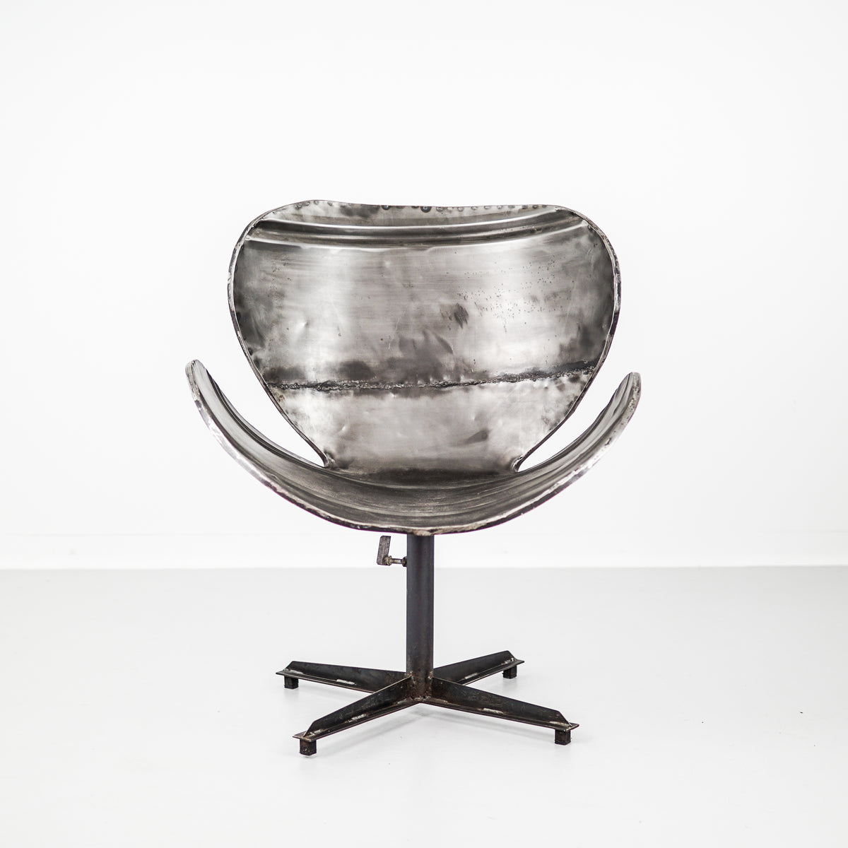 Vintage Industrial Metal Chair | Netherlands | 1970&#39;s