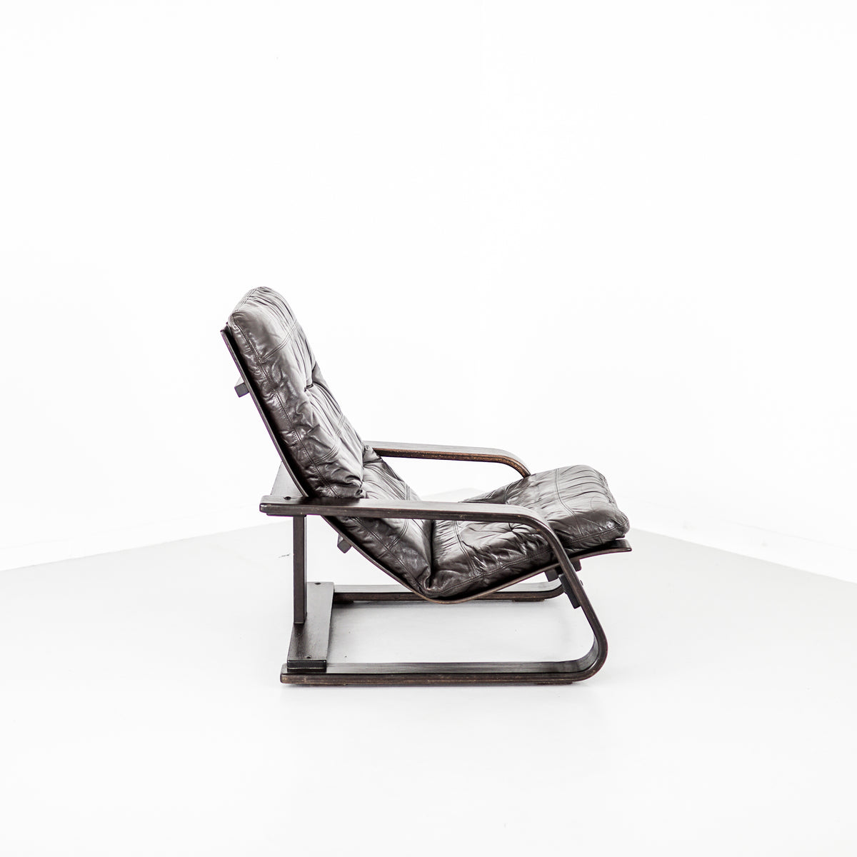 Mid-Century Wood and Leather Armchair | Norway | 1960&#39;s