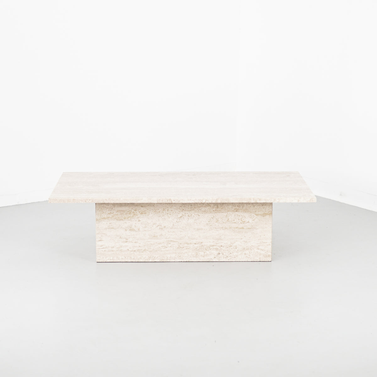 Travertine Marble Coffee Table | Italy | 1980s