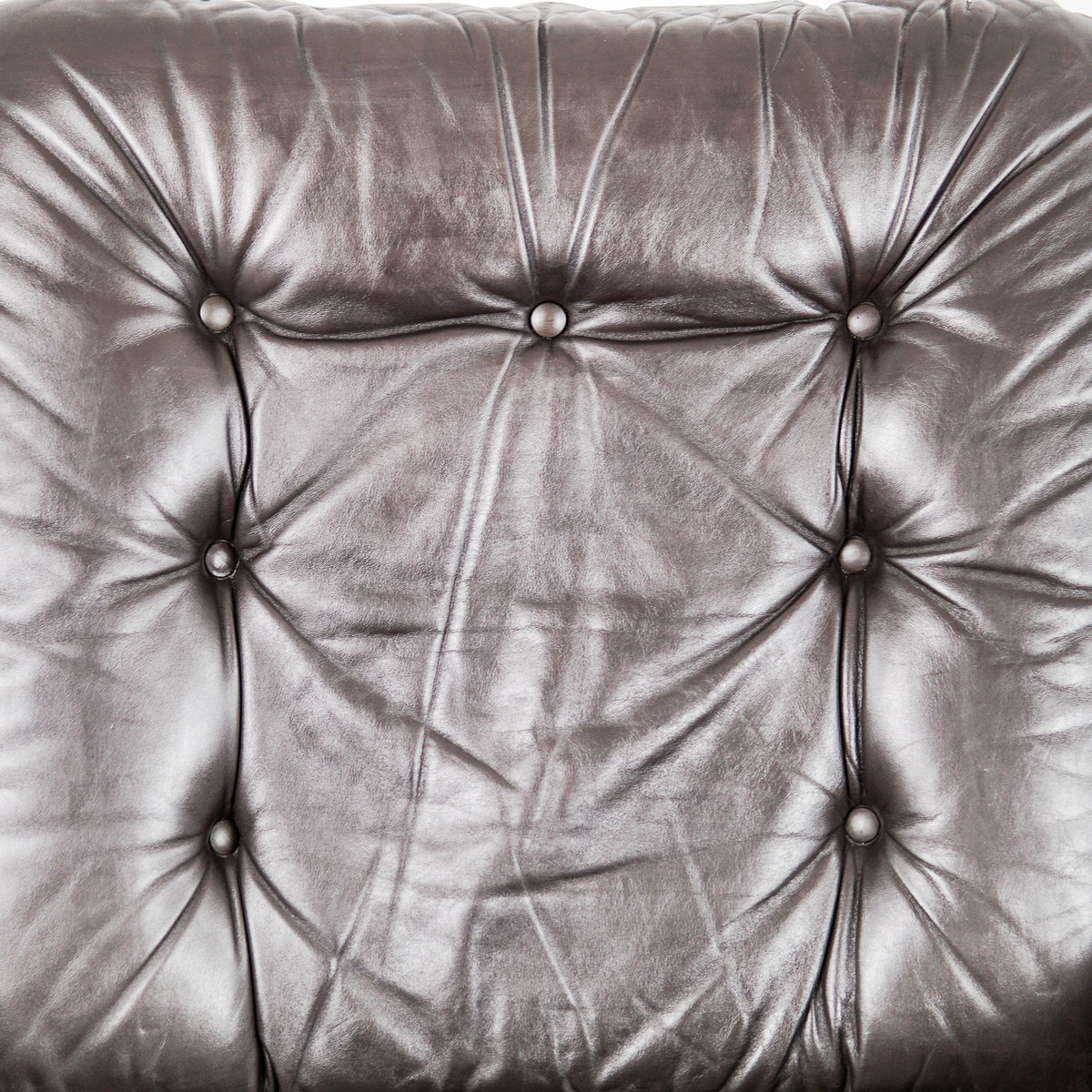 Brown Leather Swivel Chair | Denmark |1960s
