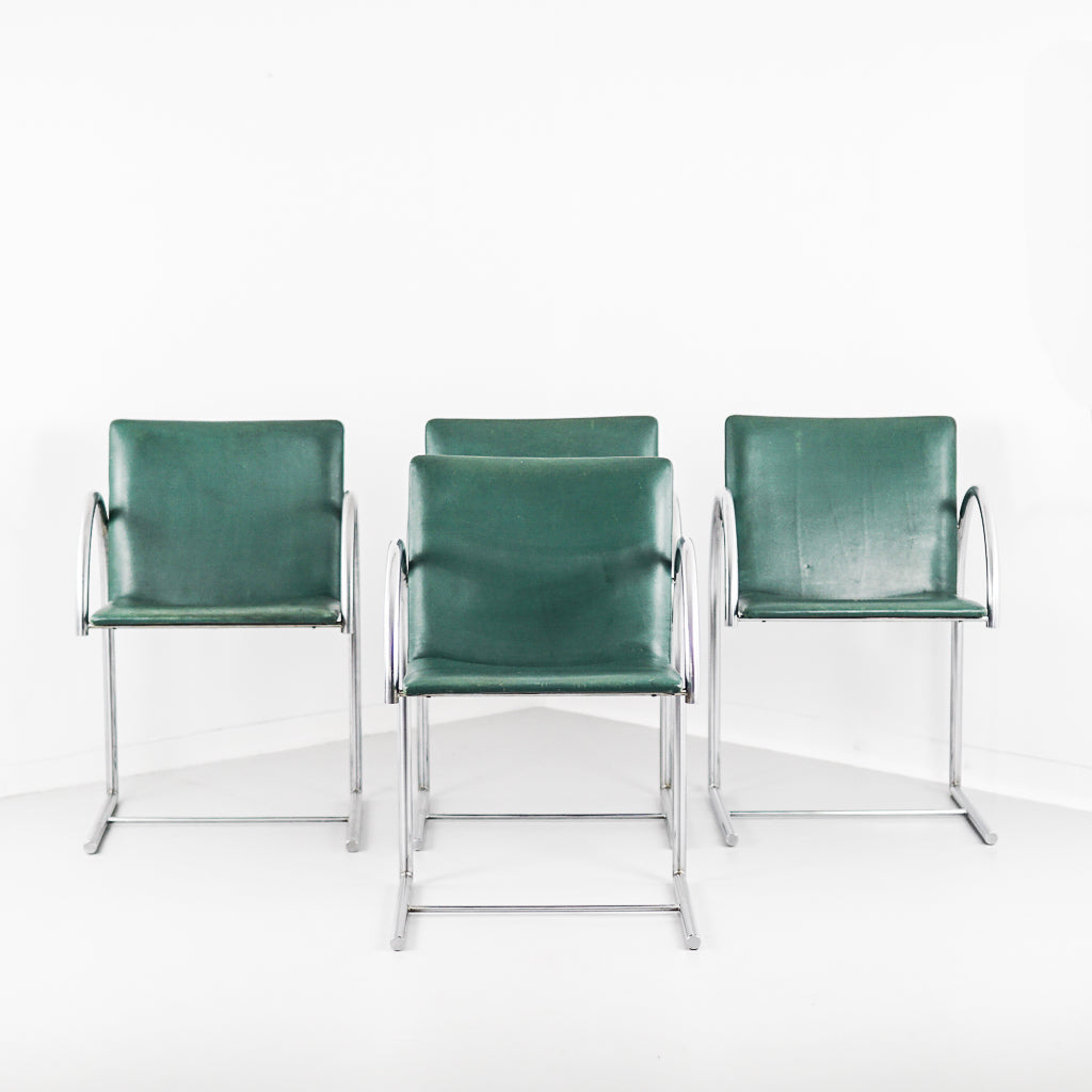 Green Dining Chairs | Karel Boonzaaijer &amp; Pierre Mazairac | Metaform | The Netherlands | 1980&#39;s