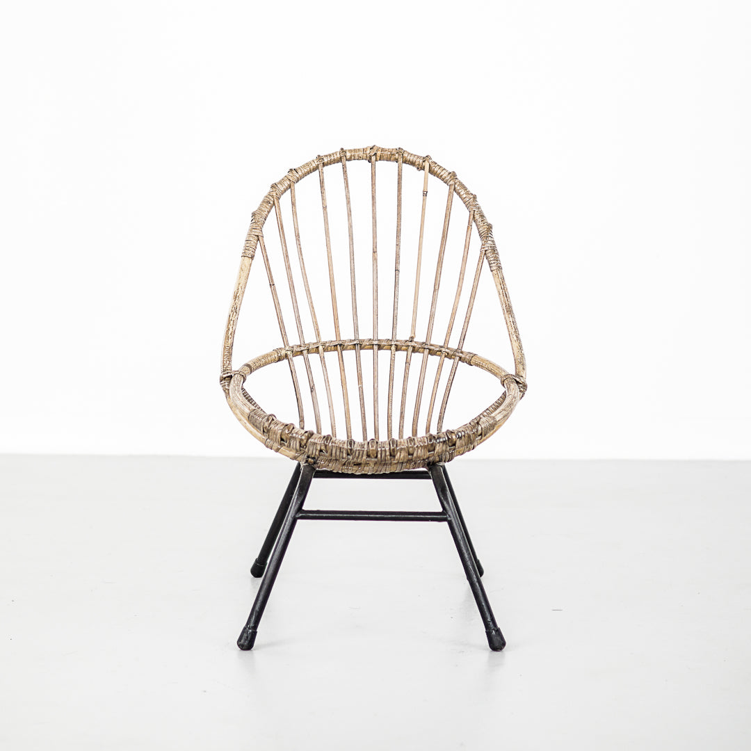 Child Rattan Chair | Rohé Noordwolde  | Netherlands | 1960&#39;s