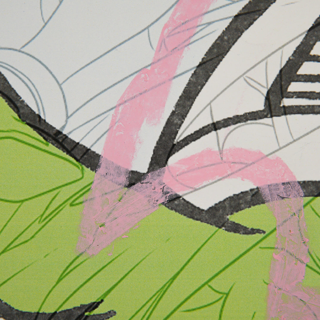 Pink Promise | Impressão e materiais riscadores sobre papel #6 - 42 x 29,5cm - Pedro Tinôco