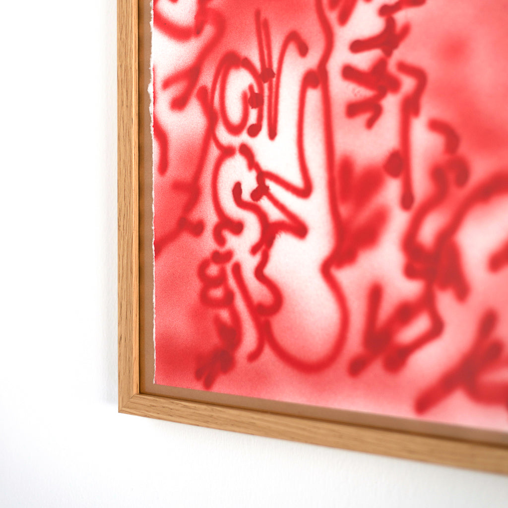 “Rei Juli-Banana” | Airbrush on paper | 50x70 cm | Malibu Ninjas | 2023